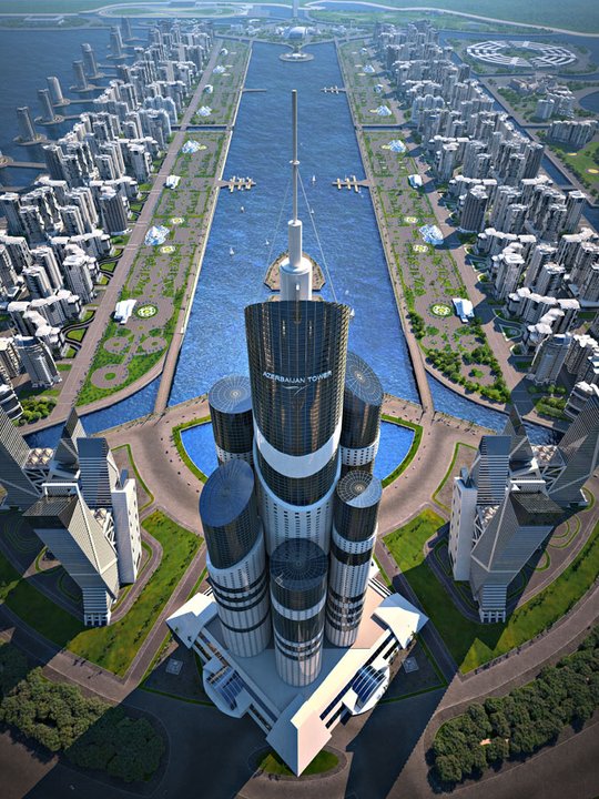 Wieża Azerbejdżanu - najwyższy wieżowiec świata